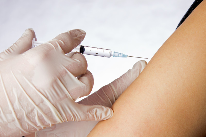 Das Foto zeigt einen Impfvorgang.